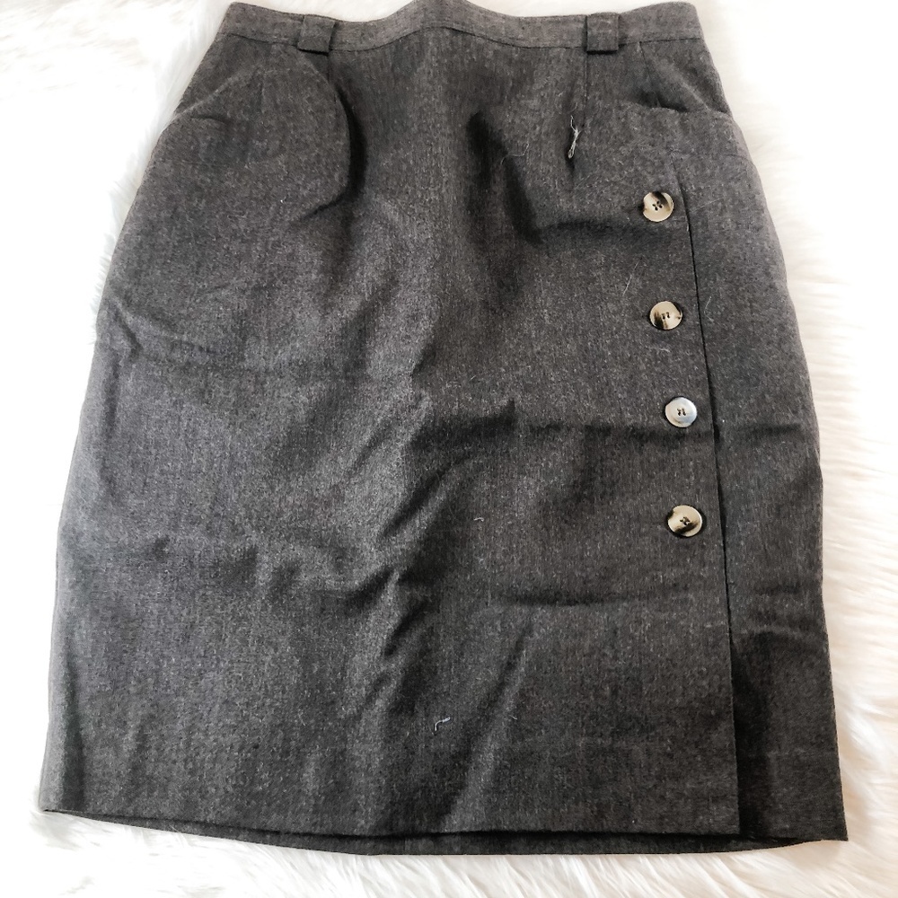 Harve Benard By Benard Holtzman Vintage Wool Skirt